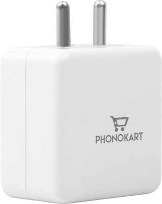 PHONOKART 18 W Qualcomm 3.0 3.6 A Wall Charger for Mobile with Detachable Cable(White, Cable Included)