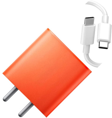 AVEVOUR ORIGINAL 65 W Power GaN 6.5 A Wall Charger for Mobile with Detachable Cable(Orange, Cable Included)