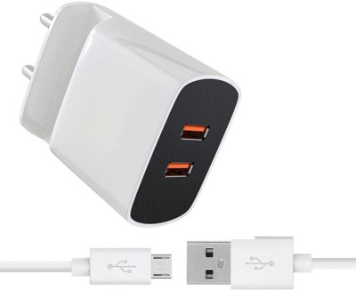 VOLTDIC 18 W Quick Charge 3.4 A Multiport Mobile Charger with Detachable Cable(White, Cable Included)