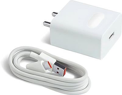 MAK 33 W TurboPower 2.0 4 A Wall Charger for Mobile with Detachable Cable(White, Cable Included)