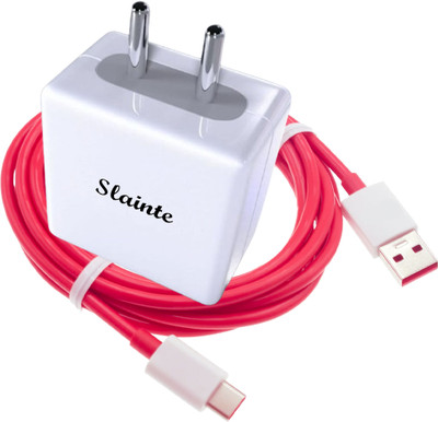 slainte 80 W SuperVOOC 6 A Wall Charger for Mobile with Detachable Cable(White, Cable Included)