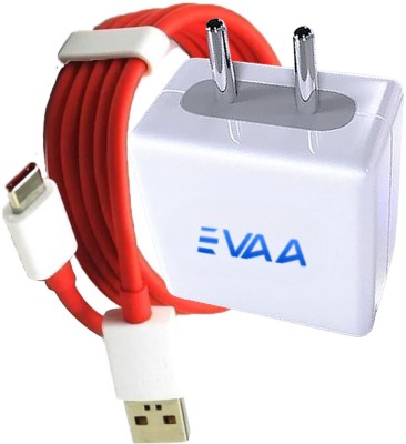 EVAAENTERPRISES 80 W SuperVOOC 6 A Wall Charger for Mobile with Detachable Cable(White, Cable Included)