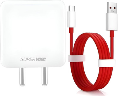 YCNEX 65 W SuperVOOC 6 A Wall Charger for Mobile with Detachable Cable(White, Cable Included)