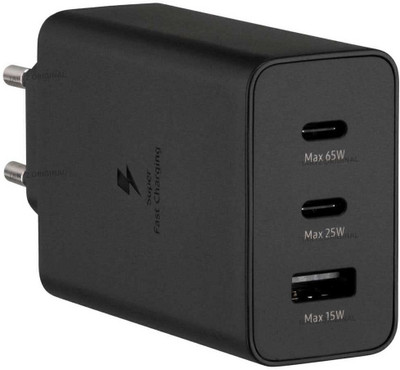 UXE 65 W Supercharge 5.4 A Wall Charger for Mobile(Black)