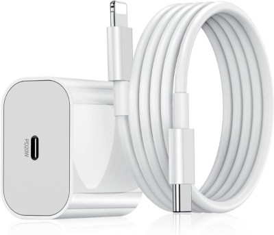 Primate Adaptive Charging 6 A Wall Charger for Mobile with Detachable Cable(White, 30W)