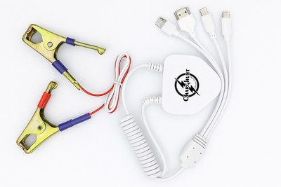 ChargHunt 12 W Quick Charge 3.1 A Multi-pin Wall Charger for Mobile(White, Cable Included)