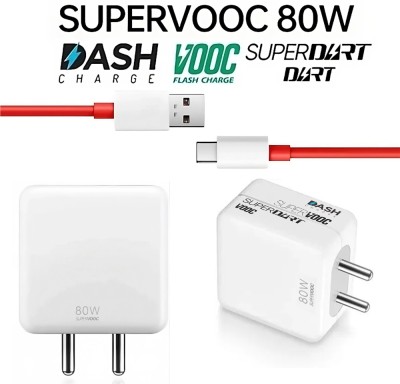 MAXIMILION 80 W SuperVOOC 6 A Mobile Charger with Detachable Cable(Multicolor, Cable Included)