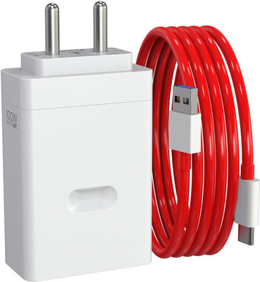 Sulania 100 W VOOC 9 A Wall Charger for Mobile with Detachable Cable(Red, Cable Included)