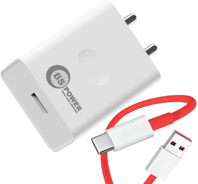 bs power SuperVOOC 3.4 A Wall Charger for Mobile with Detachable Cable(White)