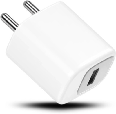 DeperAI 12 W GaN 2.4 A Wall Charger for Mobile(WHITE & GREY)