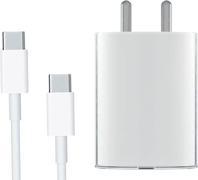 Kizzy 45 W PD 3 A Wall Charger for Mobile with Detachable Cable(fast charging capabilities White, Cable Included)