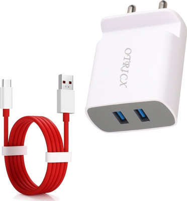 otricx 18 W Adaptive Charging 3.6 A Wall Charger for Mobile with Detachable Cable(Red, Cable Included)
