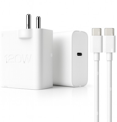 SB 120 W PD 6 A Wall Charger for Mobile with Detachable Cable(White, Cable Included)