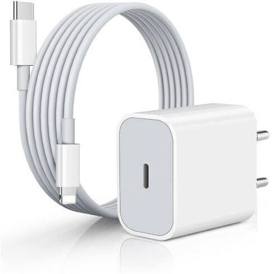 UXE 20 W PD 2.4 A Wall Charger for Mobile with Detachable Cable(White, Cable Included)