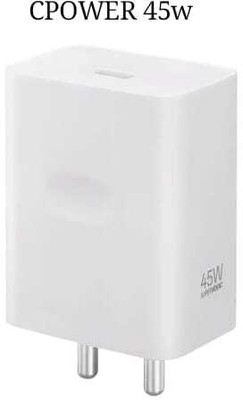 CPOWER 45 W Quick Charge 5.4 A Wall Charger for Mobile with Detachable Cable(White, Cable Included)