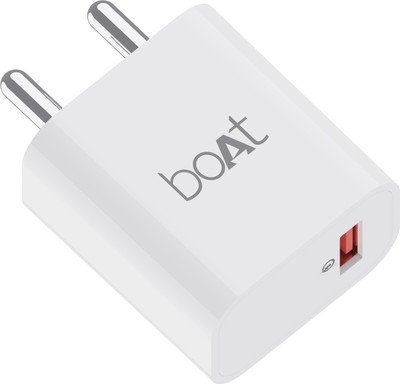 boAt 18 W Quick Charge 3 A Wall Charger for Mobile(White)