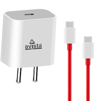 Avista 45 W PD 4 A Wall Charger for Mobile with Detachable Cable(White, Cable Included)