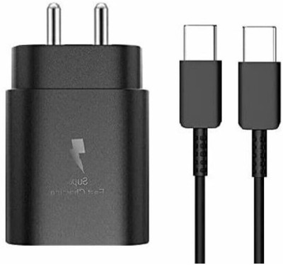 V A VALAK 25 W PPS 3.1 A Wall Charger for Mobile with Detachable Cable(Black, Cable Included)