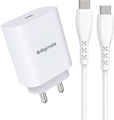 Digimate 3.1 A Wall Charger for Mobile with Detachable Cable(White, Cable Included)