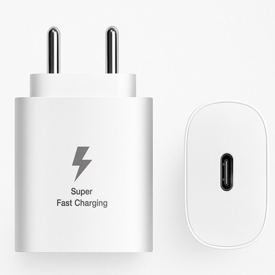 RVAT 25 W Quick Charge 3 A Wall Charger for Mobile(White)