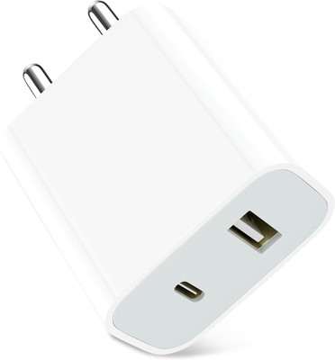 Intex 24 W PD 3 A Wall Charger for Mobile(White, Cable Included)