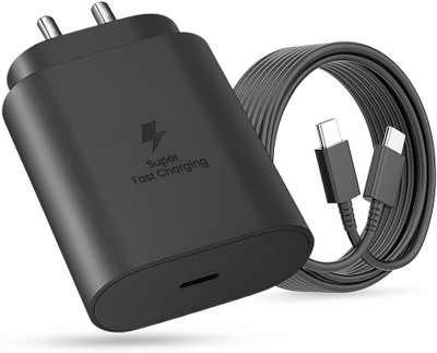 MAK 25 W PD 3.1 A Wall Charger for Mobile with Detachable Cable(Black, Cable Included)