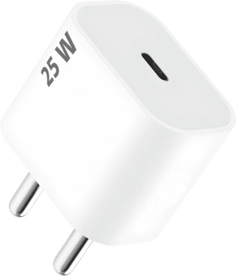 RoarX 25 W Quick Charge 3 A Wall Charger for Mobile(White, 25W CHARGER COMPATIBLE WITH iPhone 11/12/13/14/15 iPhone Charger Adapter)