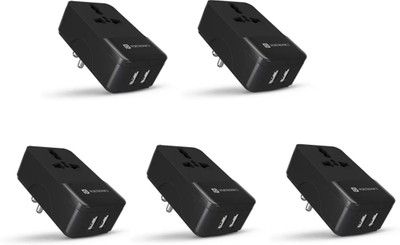 Portronics 3.4 A Wall Charger for Mobile(Black)
