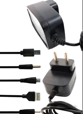 ROYALSONS 5 W Qualcomm 3.0 1.5 A Multi-pin Wall Charger for Mobile(Black, White, Cable Included)