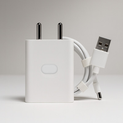 CLAT 33 W SuperVOOC 6 A Wall Charger for Mobile with Detachable Cable(White, Cable Included)