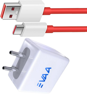 EVAAENTERPRISES 80 W SuperVOOC 6 A Wall Charger for Mobile with Detachable Cable(White, Cable Included)