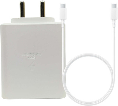 Kizzy 45 W PD 4.4 A Wall Charger for Mobile with Detachable Cable(For Samsung S24 Ultra With 3.3Ft Cable, Black, Cable Included)