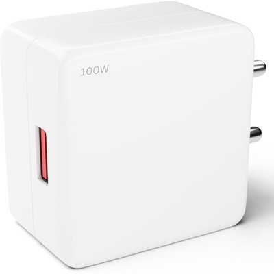 Unitouch 100 W SuperVOOC 10 A Wall Charger for Mobile with Detachable Cable(White, Cable Included)