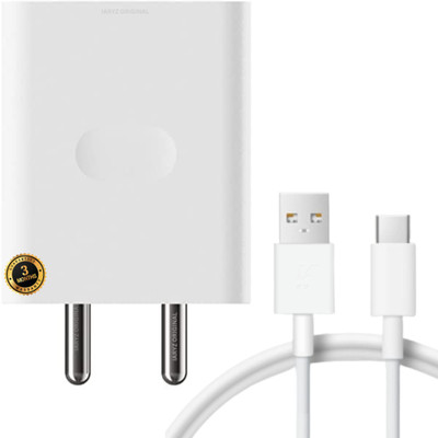 IARYZ ORIGINAL 33 W SuperVOOC 3 A Wall Charger for Mobile with Detachable Cable(Na, Cable Included)