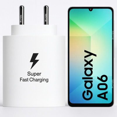 RoarX 25 W PPS 3 A Wall Charger for Mobile(White, 25 Watt Superfast Charging Compatible with Samsung Galaxy A06)
