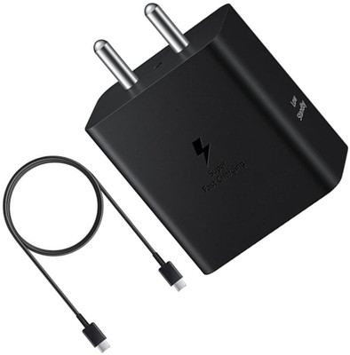 Avaxon 45 W PD 5 A Wall Charger for Mobile with Detachable Cable(Fast Charger Compatible sam.sung A70S / A70 / A90 5G/ A80 /Galaxy Tab, Black, Cable Included)