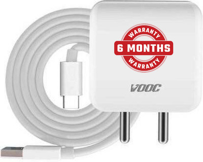 MGEdge 50 W SuperVOOC 6 A Wall Charger for Mobile with Detachable Cable(White, Cable Included)