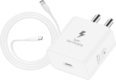 zingzone 25 W GaN 3 A Wall Charger for Mobile with Detachable Cable(White, Cable Included)
