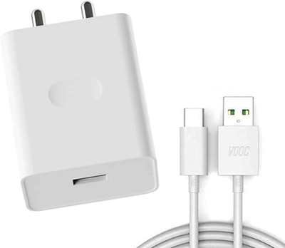 Avaxon 33 W Supercharge 9 A Wall Charger for Mobile with Detachable Cable(for Op-po A78 Quick Rapid VOOC AFC Charger with 1m Type C USB Data Cable, Cable Included)
