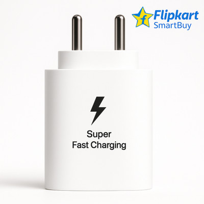 Flipkart SmartBuy 25 W Supercharge 3 A Wall Charger for Mobile(White)