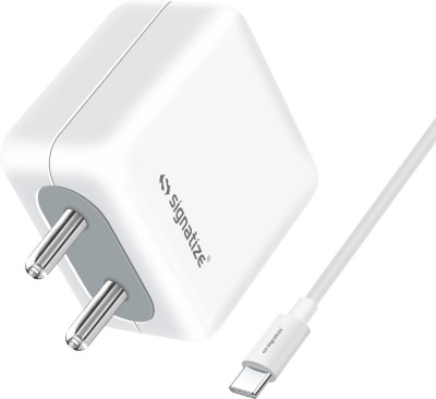 SIGNATIZE Quick Charge 2.5 A Mobile Charger with Detachable Cable(White, Cable Included)