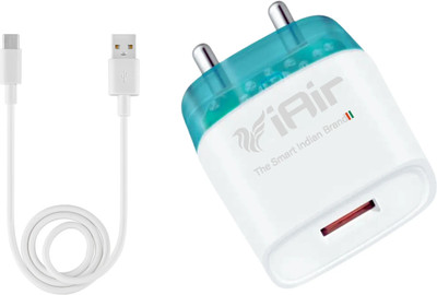 IAIR 100 W Qualcomm 3.0 8 A Wall Charger for Mobile with Detachable Cable(White, Cable Included)