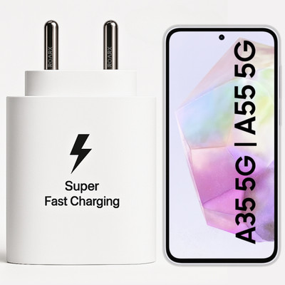 RoarX 25 W PD 3.1 A Wall Charger for Mobile(White, 25W Fast Charger For Samsung Galaxy A35 5g Fast Charger Adapter)