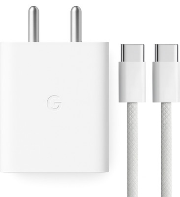 SB 30 W Quick Charge 5 A Wall Charger for Mobile with Detachable Cable(White, Cable Included)