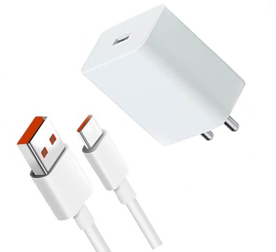 TAYLCON 67 W Quick Charge 6 A Wall Charger for Mobile with Detachable Cable(White, Cable Included)