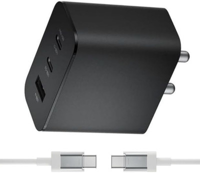 Avaxon 65 W GaN 3 A Wall Charger for Mobile with Detachable Cable(Compatible CMF Phone 1,Nothing phone 2a | 2A Plus| CMF1, Grey)