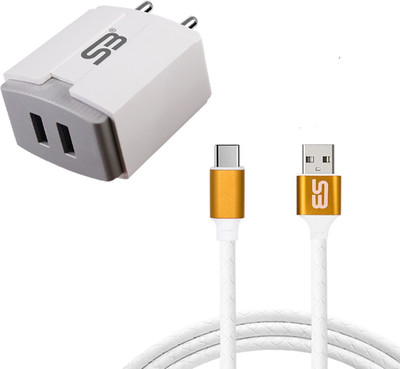SB 12 W 3.4 A Wall Charger for Mobile with Detachable Cable(White, Cable Included)