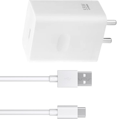 Tech4GSM 33 W Quick Charge 4 A Wall Charger for Mobile with Detachable Cable(White, Cable Included)