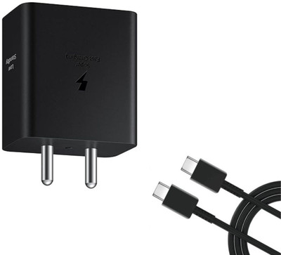 UXE 45 W PD 5 A Wall Charger for Mobile with Detachable Cable(Compatible for samsung A53/ A33/Z Fold 3/ Z Fold 4/ Z Flip 3/ Z Flip 4/S24, Black, Cable Included)
