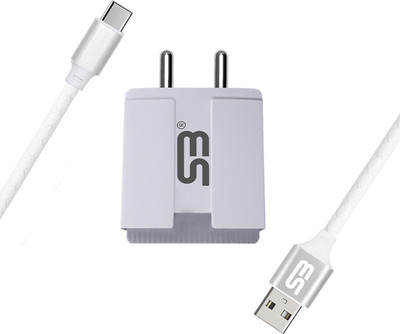 SB 12 W 3.4 A Wall Charger for Mobile with Detachable Cable(White, Cable Included)